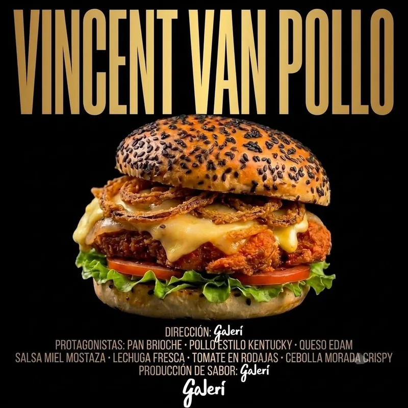 Vincent Van Pollo — hamburguesa Galeri Barcelona